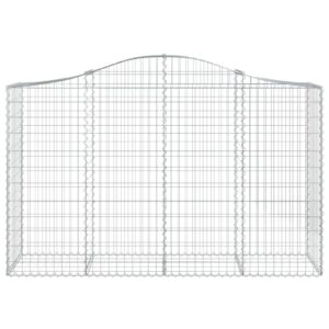 Išlenkti gabiono krepšiai vidaXL 200x50x120140cm  patvarūs