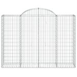 Išlenkti vidaXL gabiono krepšiai 200x50x140160 cm  tvirti ir patvarū