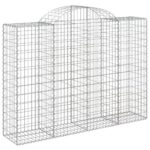 Išlenkti vidaXL gabiono krepšiai 200x50x140160 cm  patvarūs