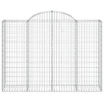 Išlenkti gabiono krepšiai vidaXL 200x50x140160cm | belsilt