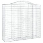 Išlenkti gabiono krepšiai vidaXL 200x50x180200cm  patvarūs ir stabil