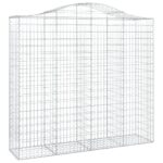 Išlenkti gabiono krepšiai vidaXL 200x50x180200cm  tvirti ir ilgaamž