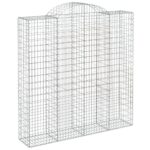 Išlenkti vidaXL gabiono krepšiai 200x50x200220 cm  tvirti užtvarai