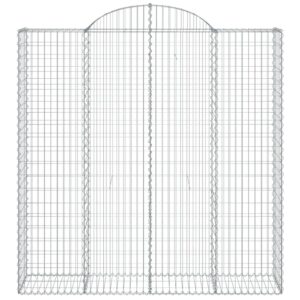 Išlenkti gabiono krepšiai vidaXL 200x50x200220cm patvarūs