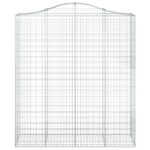 Išlenkti gabiono krepšiai vidaXL 200x50x220240cm   belsilt