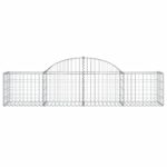 Išlenkti gabiono krepšiai vidaXL 200x50x4060 cm  tvirti ir patvarūs