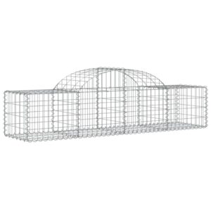 Išlenkti gabiono krepšiai vidaXL 200x50x40/60 cm – Belsi.lt