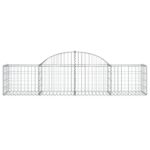 Išlenkti gabiono krepšiai vidaXL 200x50x4060 cm  tvirti ir stabilūs