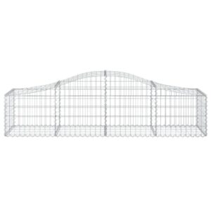 Išlenkti gabiono krepšiai vidaXL 200x50x4060cm  patvarūs sodo užtvar