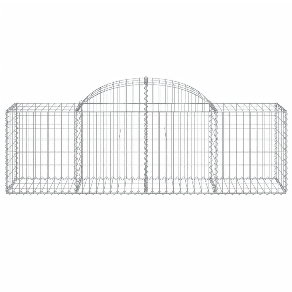 islenktigabionokrepsiaividaxl200x50x6080cma6a96internetureference belsilt Išlenkti gabiono krepšiai vidaXL 200x50x6080 cm patvarūs ir tvirti
