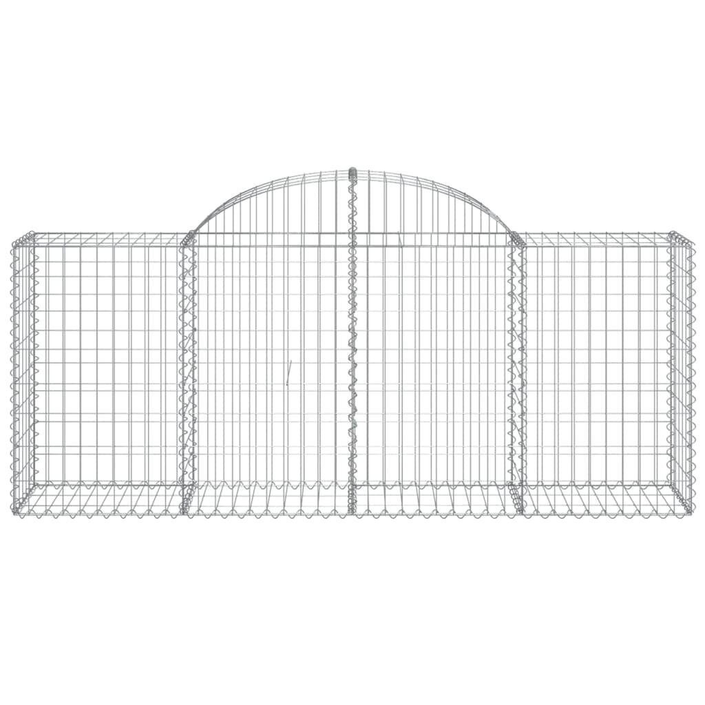islenktigabionokrepsiaividaxl200x50x80100cm37ef5internetureference belsilt Išlenkti gabiono krepšiai vidaXL 200x50x80100 cm patvarūs sodo užt