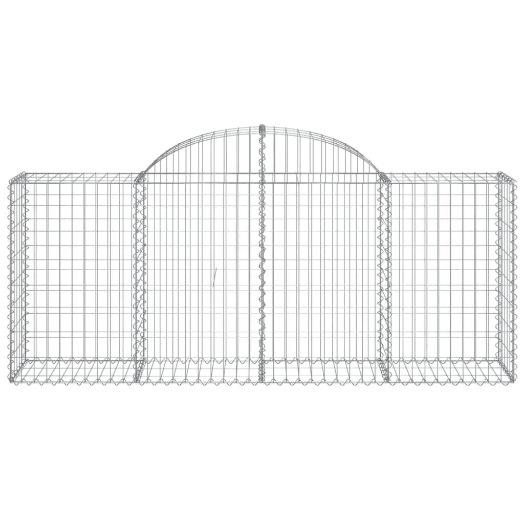 islenktigabionokrepsiaividaxl200x50x80100cmadb08internetureference belsilt Išlenkti gabiono krepšiai vidaXL 200x50x80100 cm | belsilt