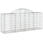 Išlenkti gabiono krepšiai vidaXL 200x50x80100cm  patvarūs ir stiling