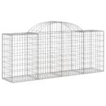 Išlenkti gabiono krepšiai vidaXL 200x50x80100 cm   Belsilt