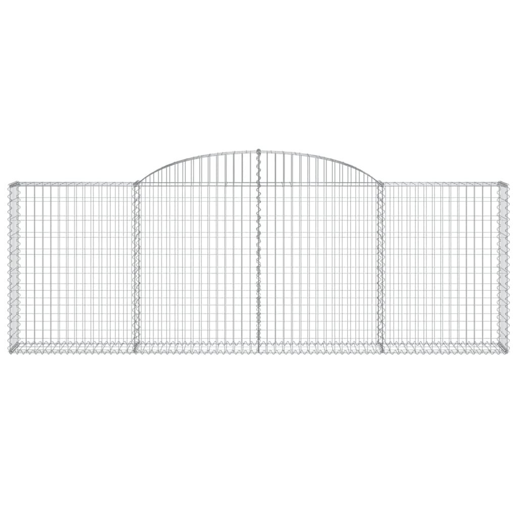 islenktigabionokrepsiaividaxl300x30x100120cm16480internetureference belsilt Išlenkti vidaXL gabiono krepšiai 300x30x100120 cm belsilt