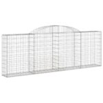 Išlenkti gabiono krepšiai vidaXL 300x30x100120cm  tvirti ir patvarūs