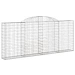 Išlenkti gabiono krepšiai vidaXL 300x30x120140 cm  tvirti krepšiai