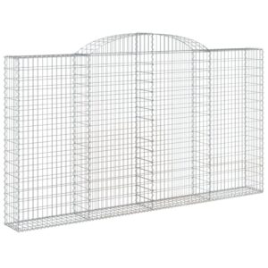 Išlenkti gabiono krepšiai vidaXL 300x30x160/180cm – patvarūs ir tvirti