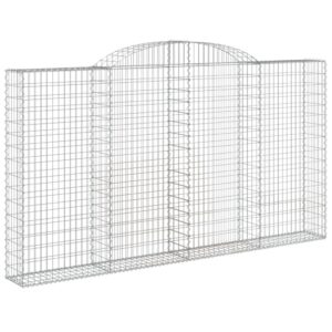 Išlenkti gabiono krepšiai vidaXL 300x30x160180 cm  patvarūs ir stang