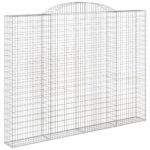 Išlenkti gabiono krepšiai vidaXL 300x30x220240cm  patvarūs