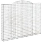 Išlenkti gabiono krepšiai vidaXL 300x30x220240 cm   belsilt