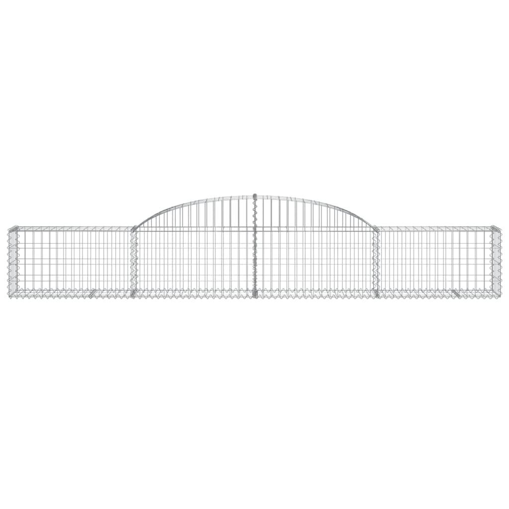 islenktigabionokrepsiaividaxl300x30x4060cm85704internetureference belsilt Išlenkti gabiono krepšiai vidaXL 300x30x4060 cm tvirtas sprendimas