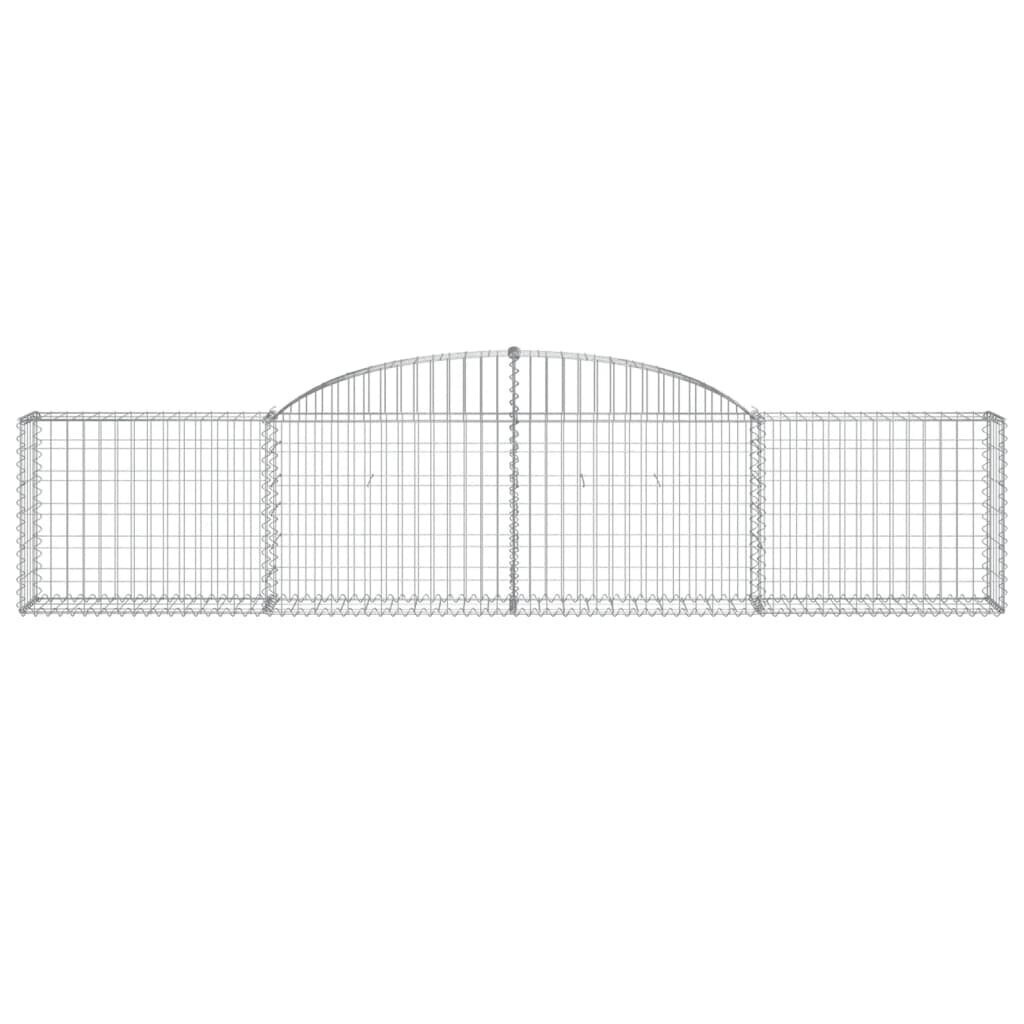 islenktigabionokrepsiaividaxl300x30x6080cm9fb83internetureference belsilt Išlenkti gabiono krepšiai vidaXL 300x30x6080 cm belsilt