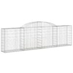 Išlenkti gabiono krepšiai vidaXL 300x30x80100 cm  patvarūs