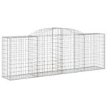 Išlenkti gabiono krepšiai vidaXL 300x50x100120cm  patvarūs ir stilia