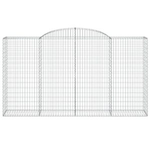 Išlenkti gabiono krepšiai vidaXL 300x50x160180 cm  patvarūs ir stamb