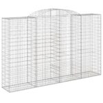 Išlenkti gabiono krepšiai vidaXL 300x50x180200cm   belsilt