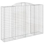 Išlenkti gabiono krepšiai vidaXL 300x50x200220cm patvarūs