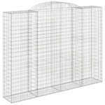 Išlenkti gabiono krepšiai vidaXL 300x50x220240 cm  patvarūs ir stori