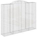 Išlenkti gabiono krepšiai vidaXL 300x50x220240 cm