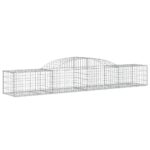 Išlenkti gabiono krepšiai vidaXL 300x50x4060cm  tvirti ir dekoratyvū