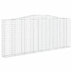 Išlenkti gabiono krepšiai vidaXL 400x30x160180cm | belsilt