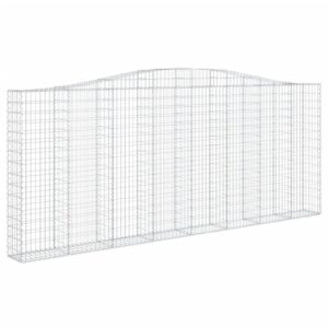 Išlenkti gabiono krepšiai vidaXL 400x30x160/180cm | belsi.lt