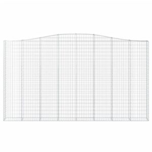 Išlenkti gabiono krepšiai vidaXL 400x30x220/240cm – patvarūs ir stabil