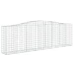 Išlenkti gabiono krepšiai vidaXL 400x50x120140cm  belsilt