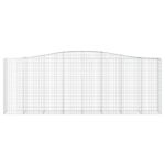 Išlenkti gabiono krepšiai vidaXL 400x50x140160 cm