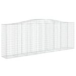 Išlenkti gabiono krepšiai vidaXL 400x50x140160cm  tvirta tvora