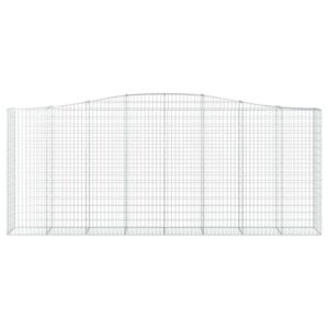 Išlenkti gabiono krepšiai vidaXL 400x50x160180cm  Belsilt