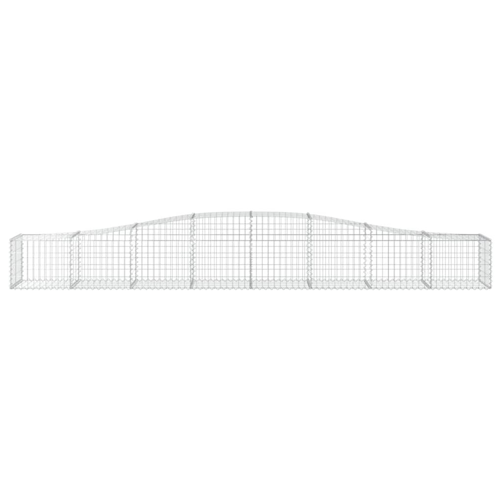 islenktigabionokrepsiaividaxl400x50x4060cme6933kainareference belsilt Išlenkti gabiono krepšiai vidaXL 400x50x4060cm patvarūs ir dekoraty