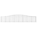 islenktigabionokrepsiaividaxl400x50x6080cmcopyof72d72reference belsilt Išlenkti gabiono krepšiai vidaXL 400x50x6080cm patvarūs sodo užtvar