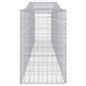 Išlenkti gabiono krepšiai vidaXL 400x50x80/100 cm – patvarūs ir stabil