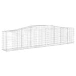 Išlenkti vidaXL gabiono krepšiai 400x50x80100cm Sodo tvorai