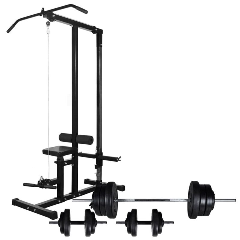 Jėgos treniruoklis su 605 kg svoriais ir grifais  belsilt