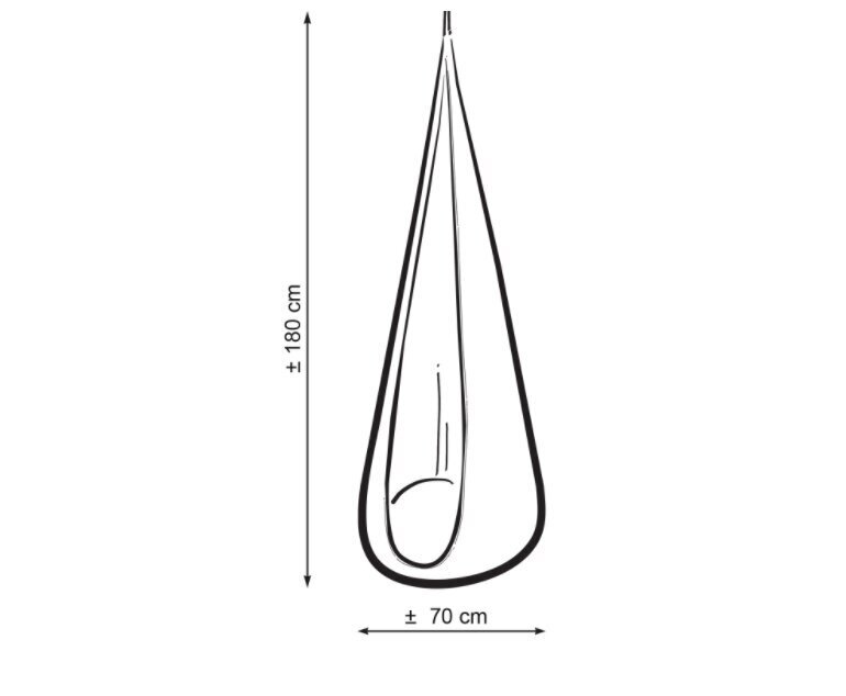 kabantisupynemysweetbabyhoneyyellowkainareference belsilt Kabanti sūpynė vaikams My Sweet Baby honey yellow 180cm