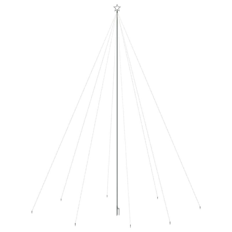 Kalėdinė girlianda eglutei, 1300 LED, 8 m