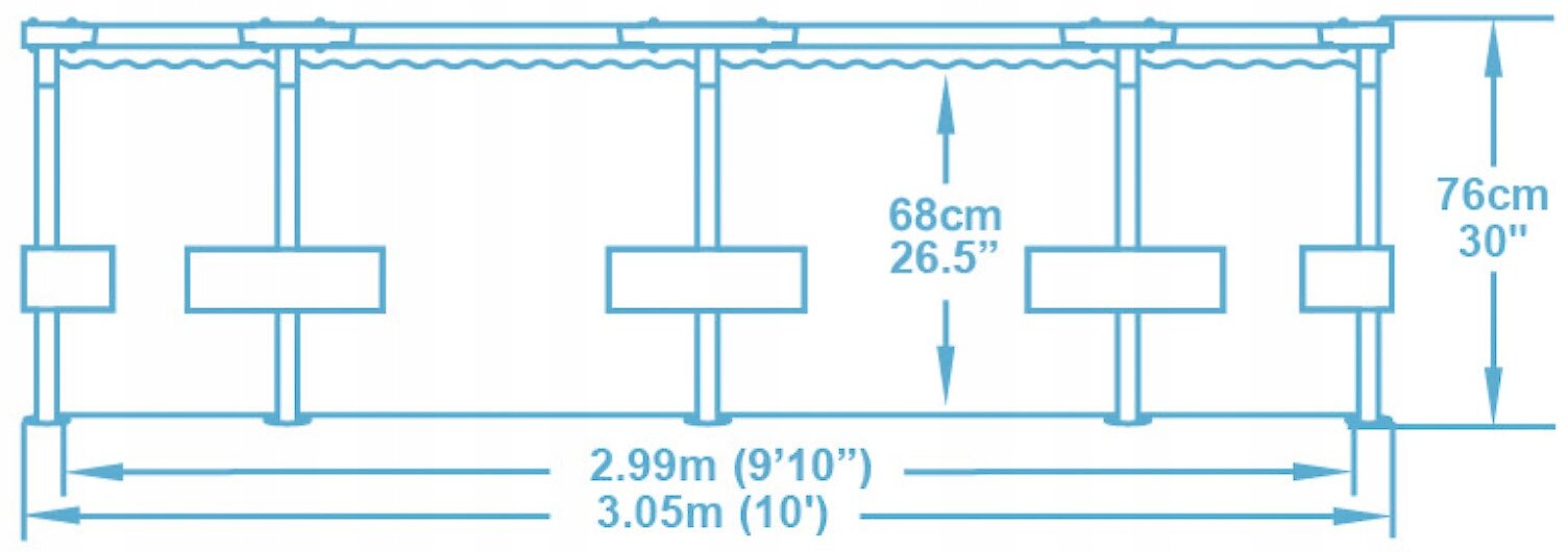 karkasinisbaseinasbestway305x305cm2b6ccatsiliepimaireference belsilt Karkasinis baseinas Bestway 305x305 cm talpus ir tvirtas